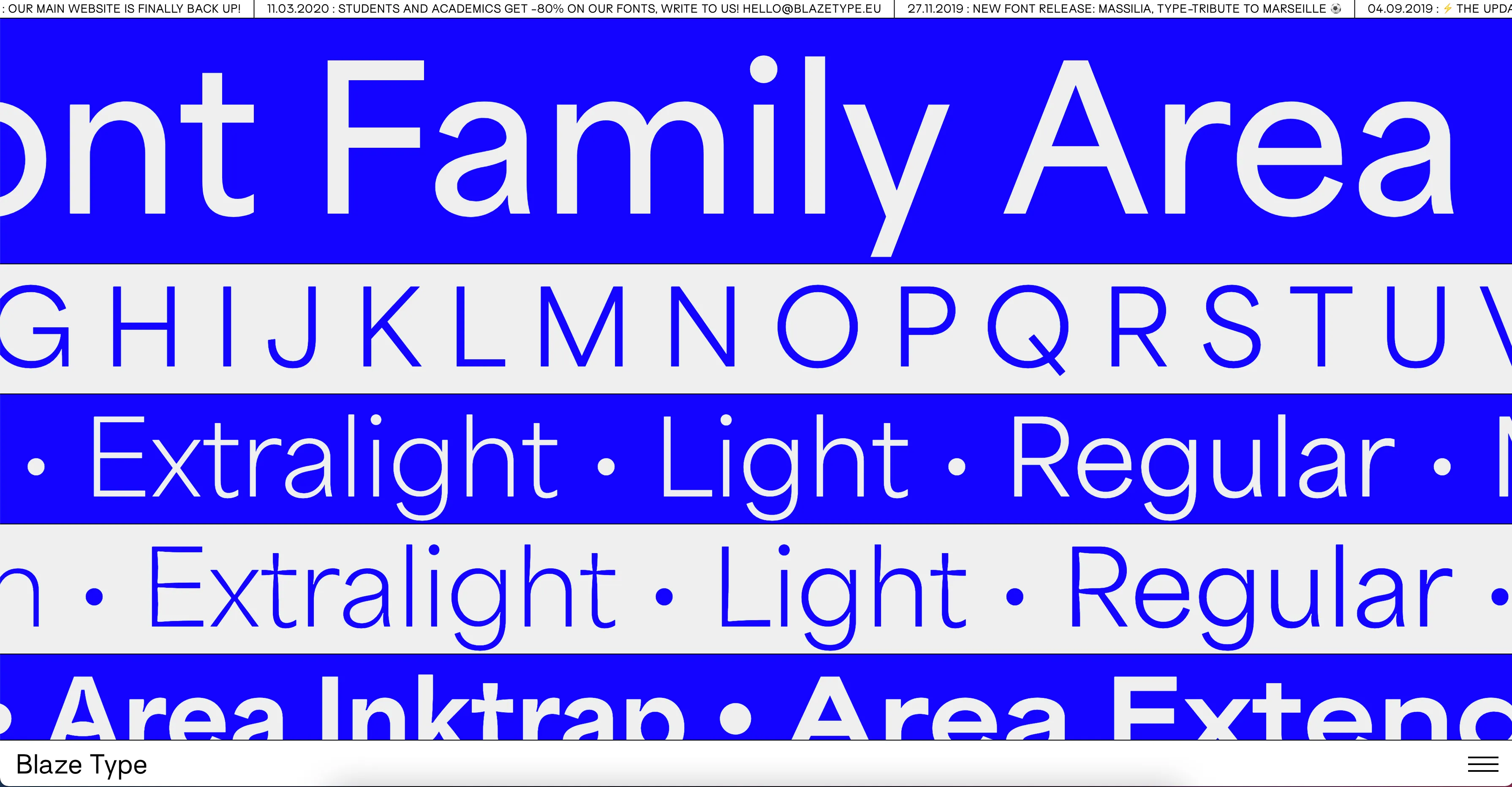 Homepage of our latest website