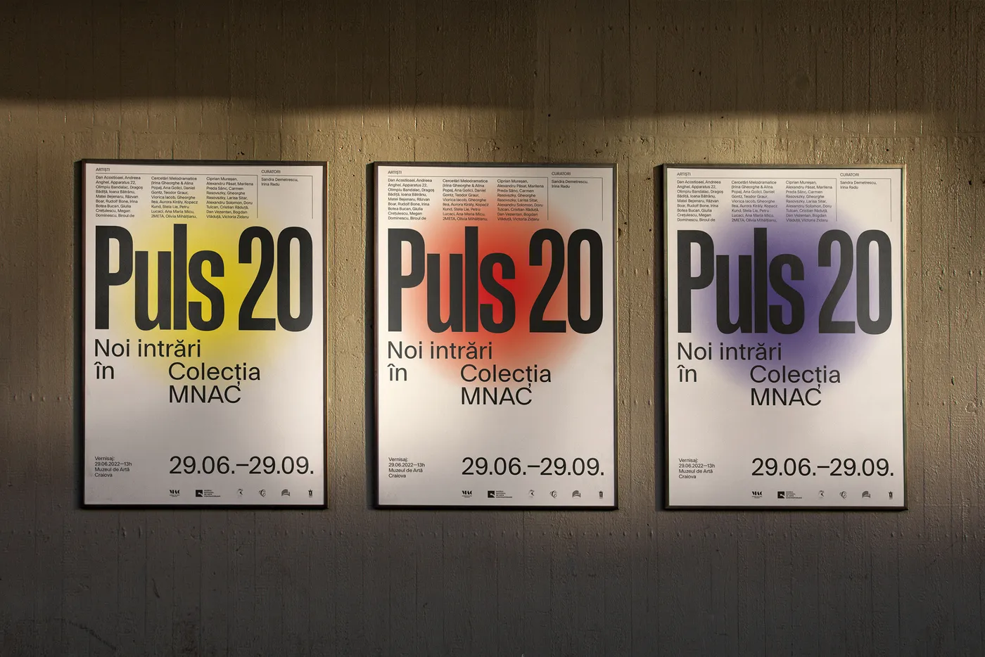 Puls 20 exhibition identity